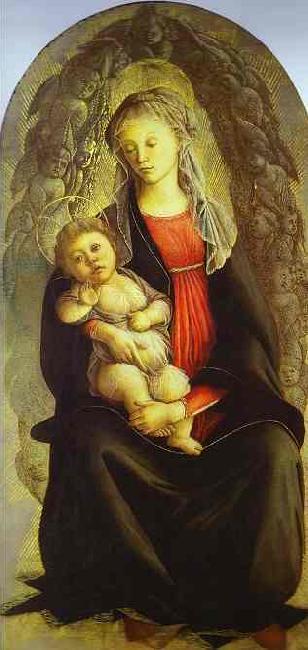 Sandro Botticelli Madonna in Glory Sweden oil painting art